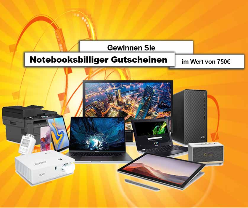 Notebooksbilliger Gutschein Gewinnen!